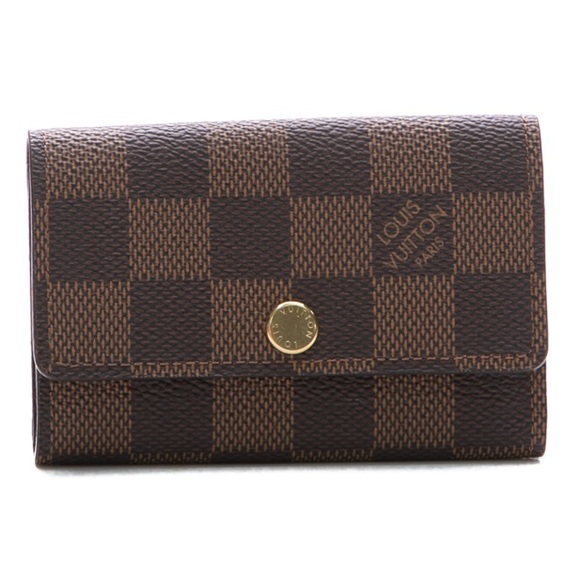 Louis Vuitton Damier Checkered multicles 6 ring keys GUC - Picture 1 of 13